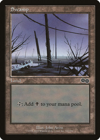 Swamp (342) [Urza's Saga] | Fandemonia Ltd