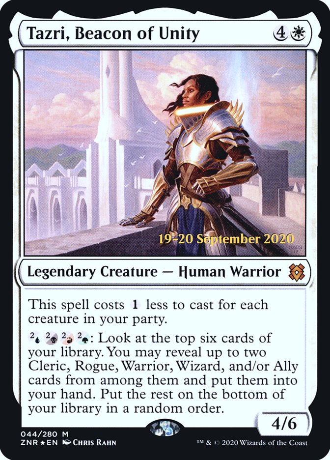 Tazri, Beacon of Unity  [Zendikar Rising Prerelease Promos] | Fandemonia Ltd