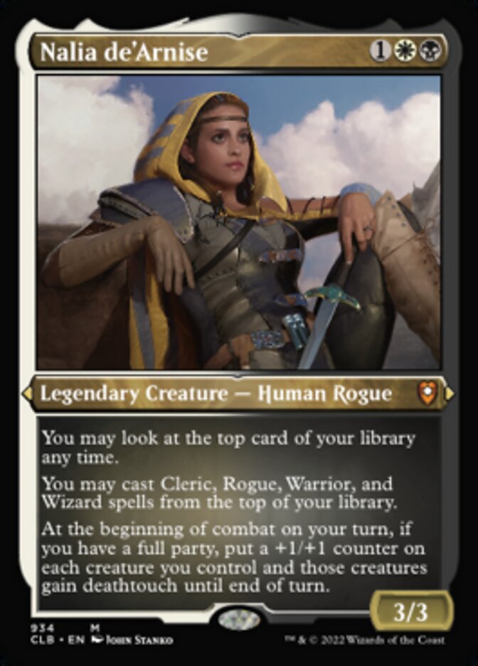Nalia de'Arnise (Display Commander) (Foil Etched) [Commander Legends: Battle for Baldur's Gate] | Fandemonia Ltd