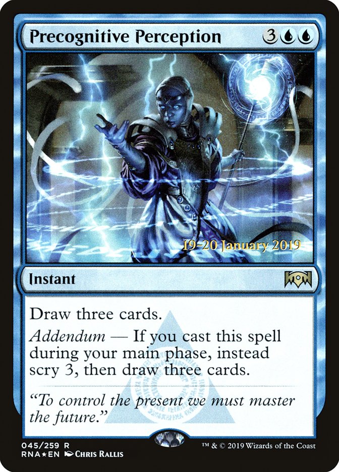 Precognitive Perception [Ravnica Allegiance Prerelease Promos] | Fandemonia Ltd