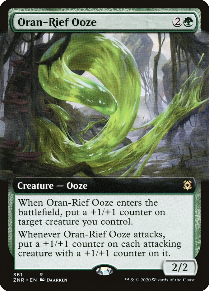 Oran-Rief Ooze (Extended Art) [Zendikar Rising] | Fandemonia Ltd