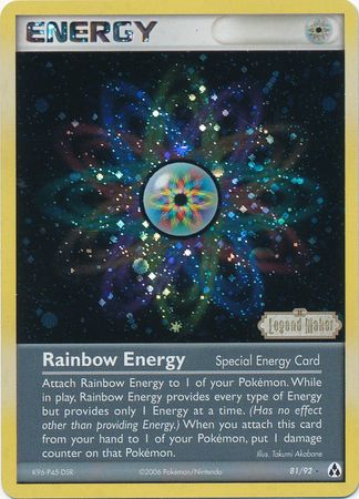 Rainbow Energy (81/92) (Stamped) [EX: Legend Maker] | Fandemonia Ltd