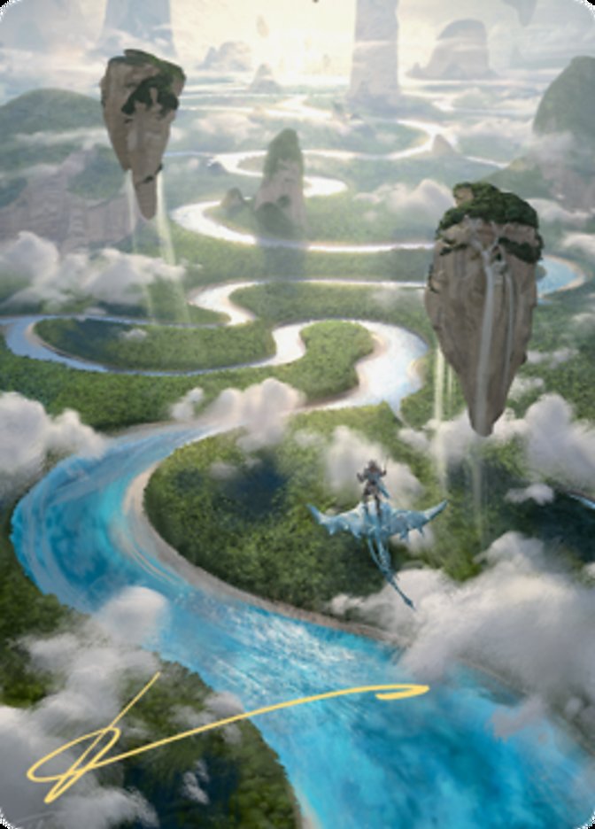 Clearwater Pathway Art Card (Gold-Stamped Signature) [Zendikar Rising Art Series] | Fandemonia Ltd