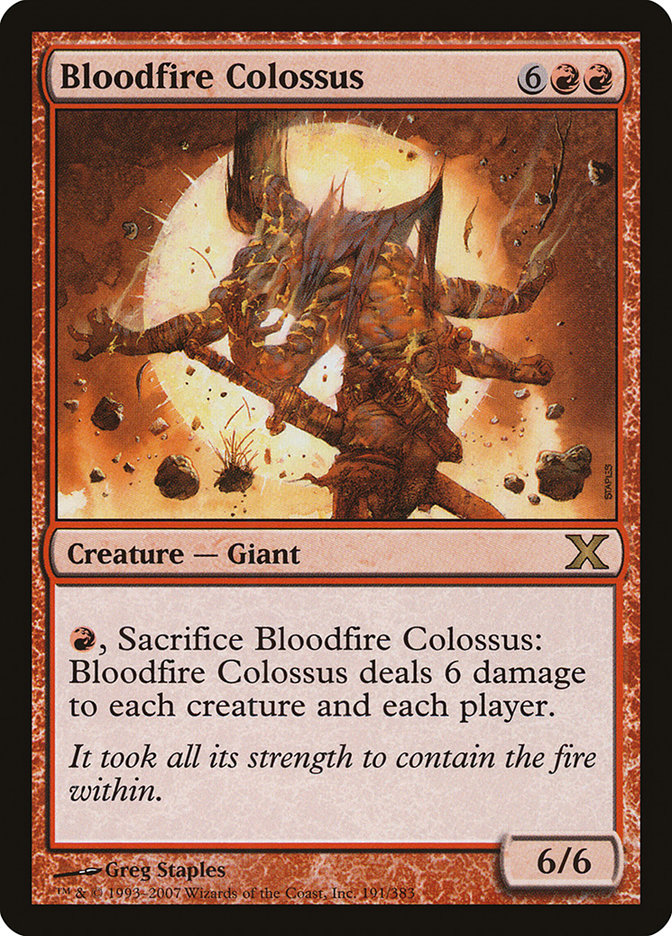Bloodfire Colossus [Tenth Edition] | Fandemonia Ltd