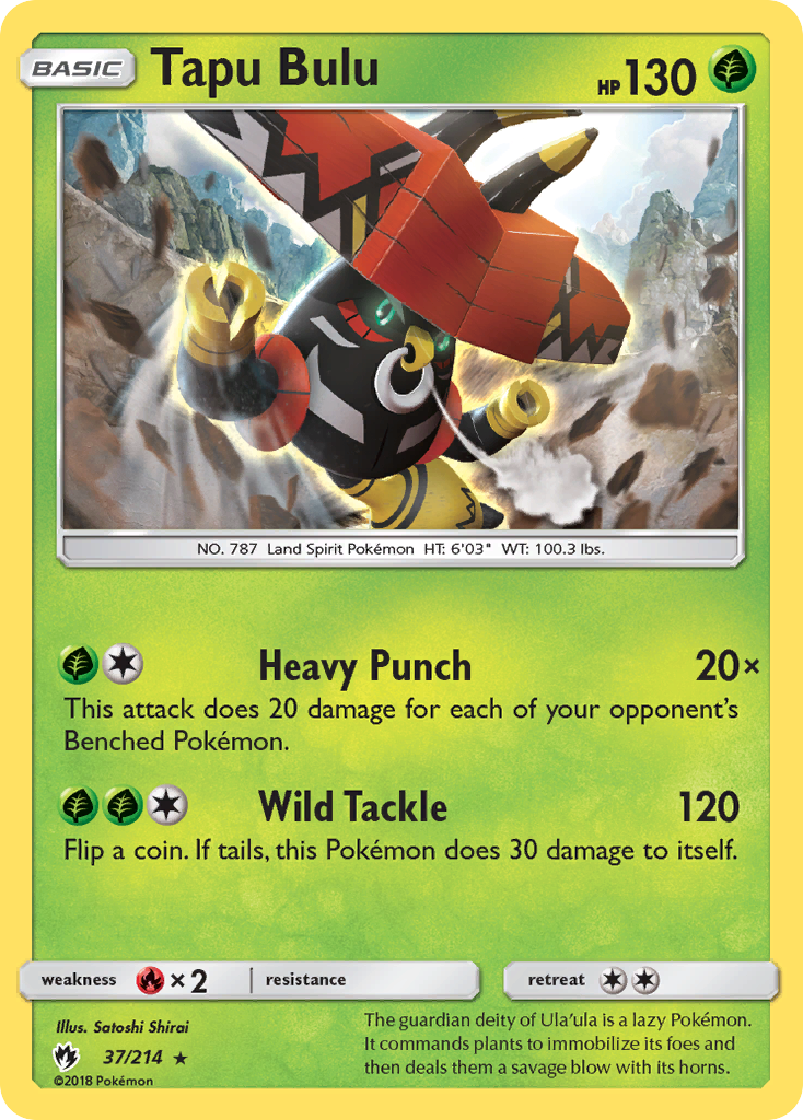 Tapu Bulu (37/214) [Sun & Moon: Lost Thunder] | Fandemonia Ltd