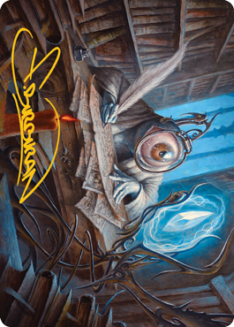 Unblinking Observer Art Card (Gold-Stamped Signature) [Innistrad: Midnight Hunt Art Series] | Fandemonia Ltd