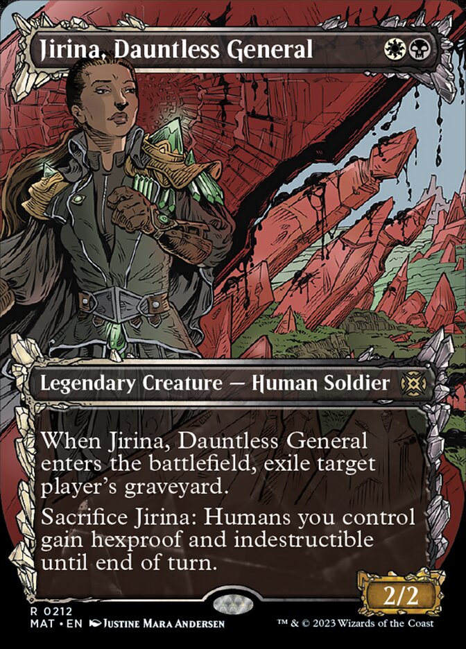 Jirina, Dauntless General (Showcase Halo Foil) [March of the Machine: The Aftermath] | Fandemonia Ltd