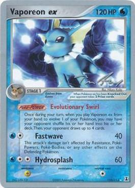 Vaporeon ex (110/113) (Legendary Ascent - Tom Roos) [World Championships 2007] | Fandemonia Ltd