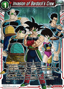 Invasion of Bardock's Crew (Rare) [BT13-027] | Fandemonia Ltd