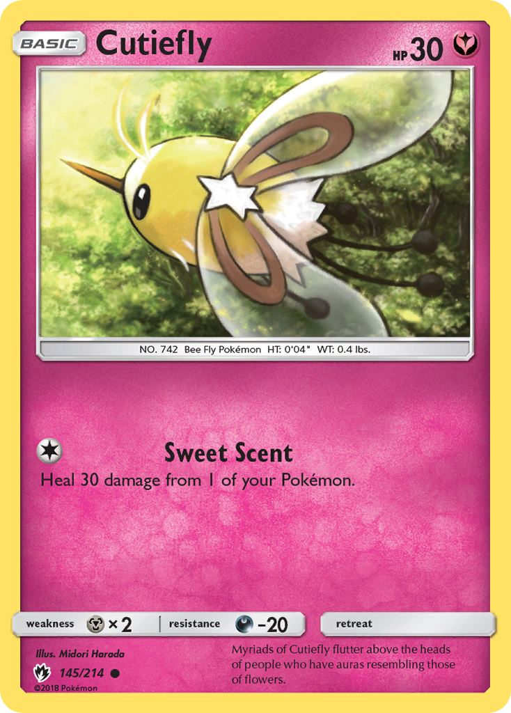 Cutiefly (145/214) [Sun & Moon: Lost Thunder] | Fandemonia Ltd