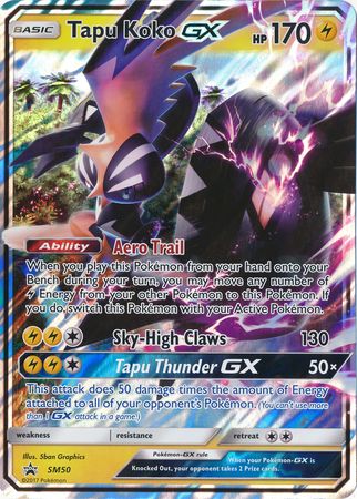 Tapu Koko GX (SM50) (Jumbo Card) [Sun & Moon: Black Star Promos] | Fandemonia Ltd