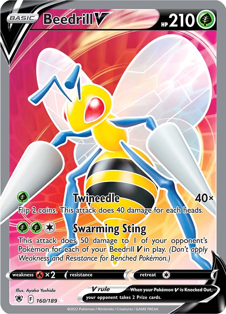 Beedrill V (160/189) [Sword & Shield: Astral Radiance] | Fandemonia Ltd