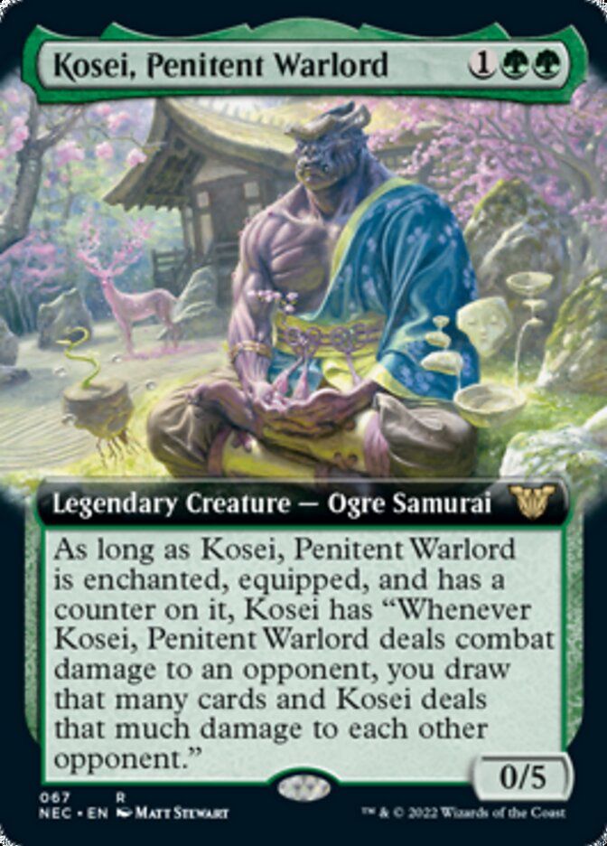 Kosei, Penitent Warlord (Extended) [Kamigawa: Neon Dynasty Commander] | Fandemonia Ltd