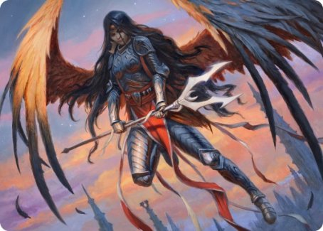 Liesa, Forgotten Archangel Art Card [Innistrad: Midnight Hunt Art Series] | Fandemonia Ltd