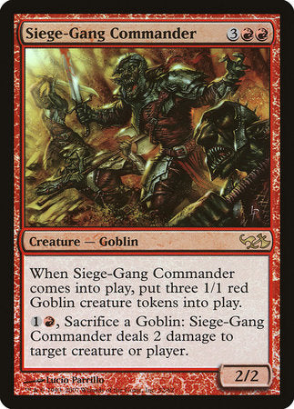 Siege-Gang Commander [Duel Decks: Elves vs. Goblins] | Fandemonia Ltd