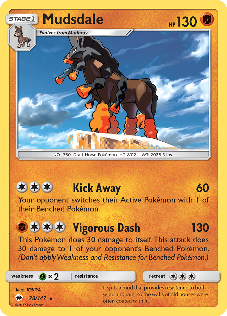 Mudsdale (78/147) [Sun & Moon: Burning Shadows] | Fandemonia Ltd