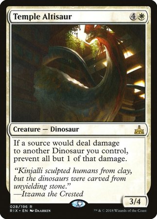 Temple Altisaur [Rivals of Ixalan] | Fandemonia Ltd