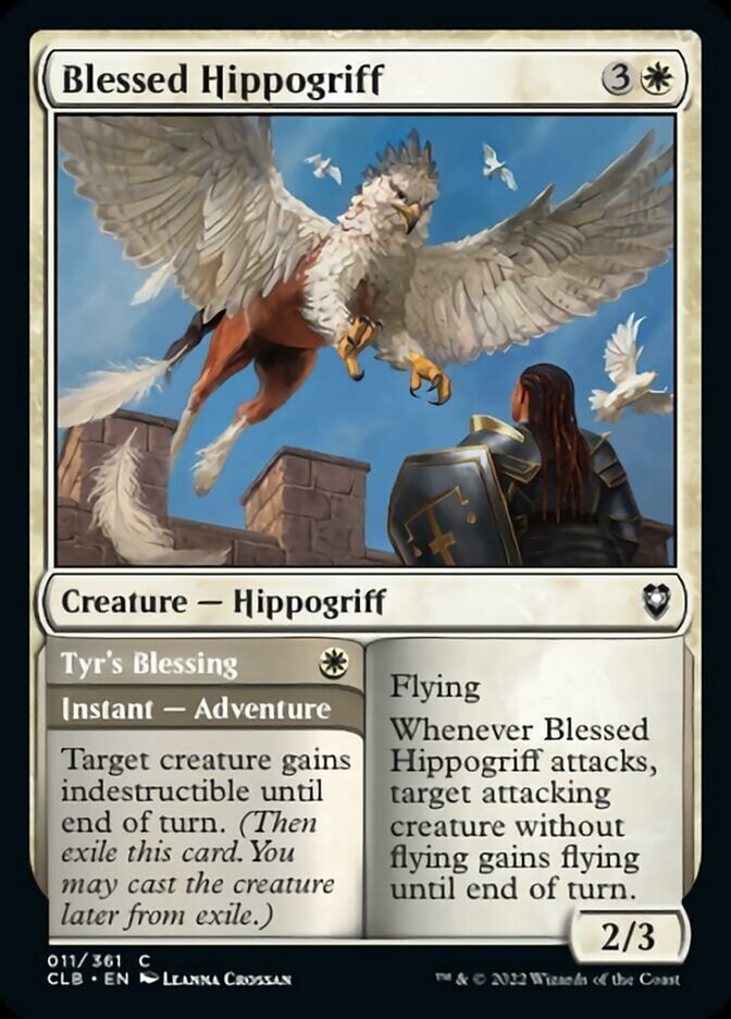 Blessed Hippogriff // Tyr's Blessing [Commander Legends: Battle for Baldur's Gate] | Fandemonia Ltd