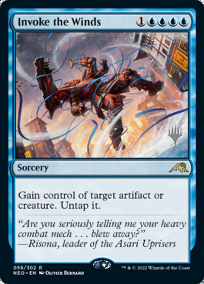 Invoke the Winds (Promo Pack) [Kamigawa: Neon Dynasty Promos] | Fandemonia Ltd