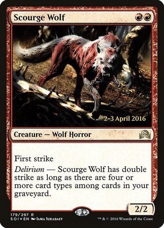 Scourge Wolf [Shadows over Innistrad Promos] | Fandemonia Ltd