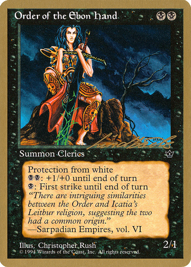 Order of the Ebon Hand (Rush) (Leon Lindback) [Pro Tour Collector Set] | Fandemonia Ltd
