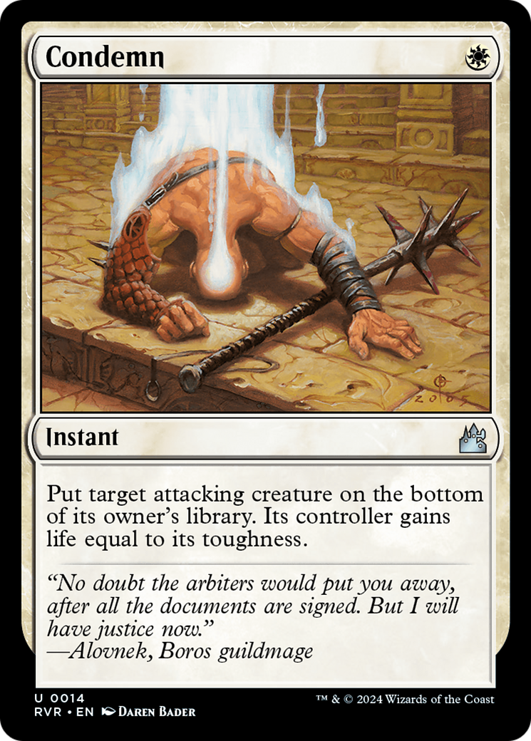 Condemn [Ravnica Remastered] | Fandemonia Ltd