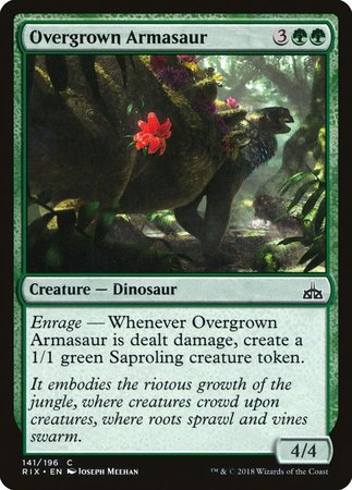 Overgrown Armasaur [Rivals of Ixalan] | Fandemonia Ltd