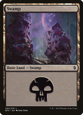 Swamp (263) [Battle for Zendikar] | Fandemonia Ltd