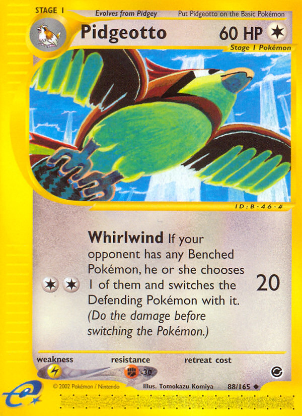 Pidgeotto (88/165) [Expedition: Base Set] | Fandemonia Ltd