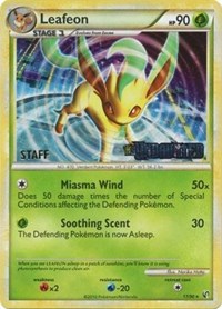 Leafeon (17/90) (Prerelease Promo) [Staff] [Nintendo: Black Star Promos] | Fandemonia Ltd