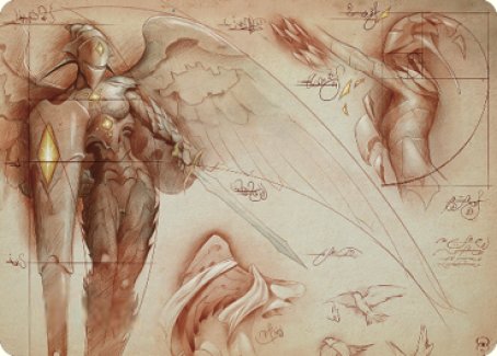 Platinum Angel Art Card [The Brothers' War Art Series] | Fandemonia Ltd