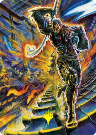 Kaito Shizuki 2 Art Card (Gold-Stamped Signature) [Kamigawa: Neon Dynasty Art Series] | Fandemonia Ltd