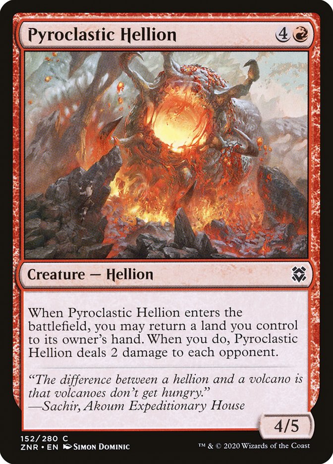 Pyroclastic Hellion [Zendikar Rising] | Fandemonia Ltd