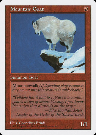 Mountain Goat [Fifth Edition] | Fandemonia Ltd