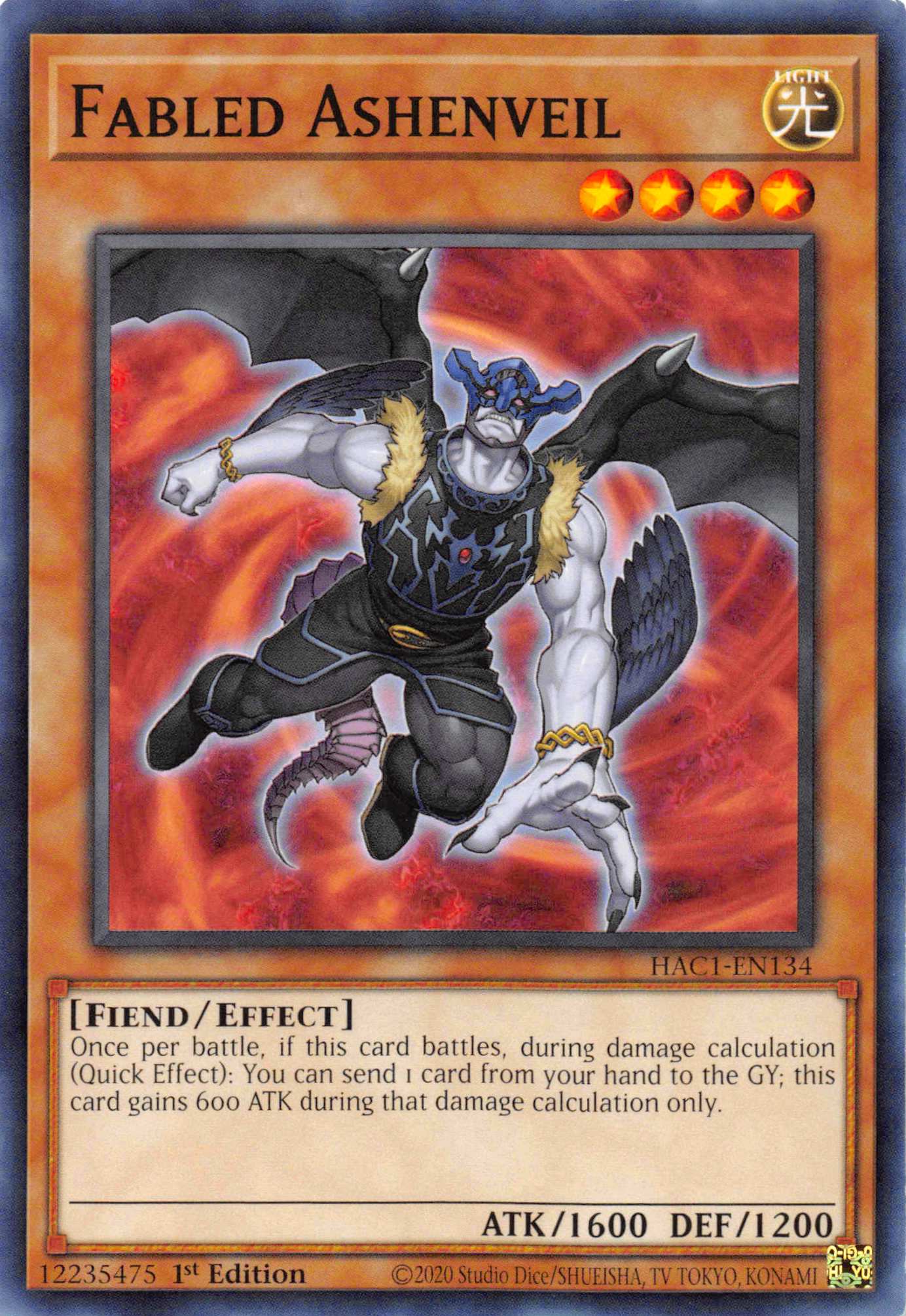 Fabled Ashenveil [HAC1-EN134] Common | Fandemonia Ltd