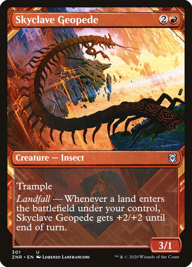 Skyclave Geopede (Showcase) [Zendikar Rising] | Fandemonia Ltd