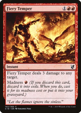 Fiery Temper [Commander 2019] | Fandemonia Ltd