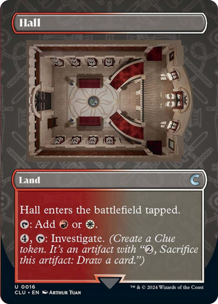 Hall (Borderless) [Ravnica: Clue Edition] | Fandemonia Ltd