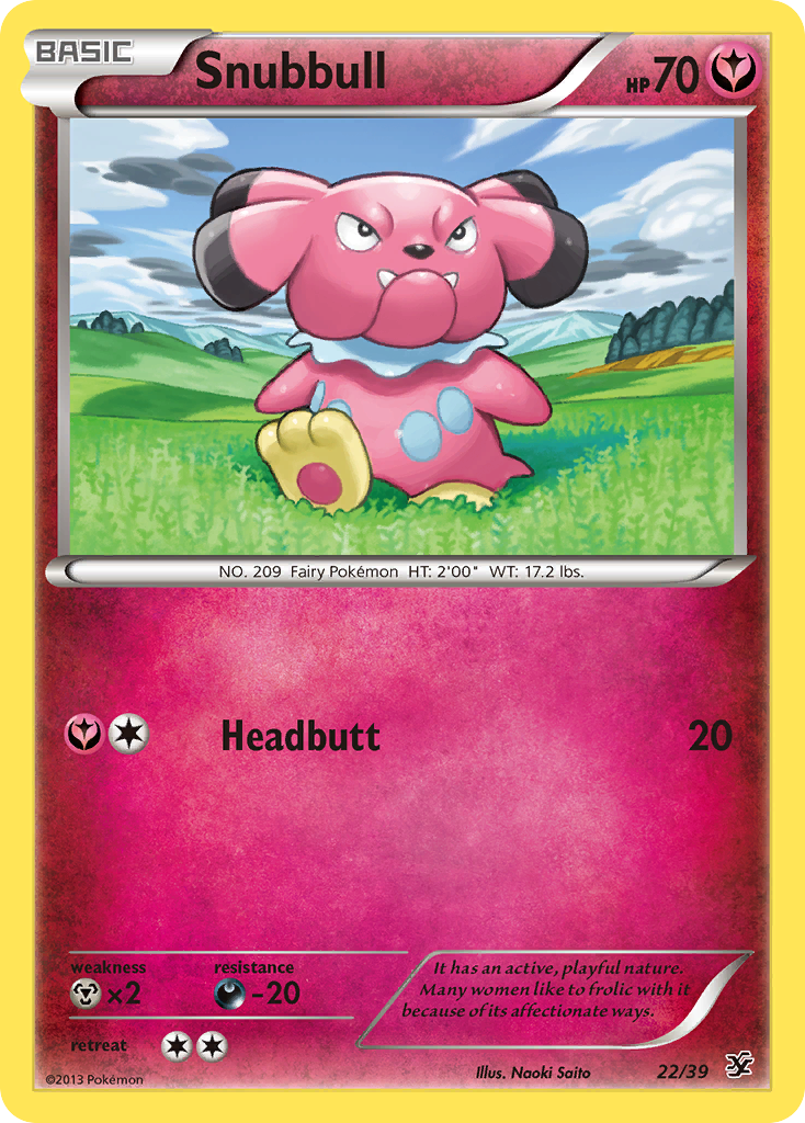 Snubbull (22/39) [XY: Kalos Starter Set] | Fandemonia Ltd