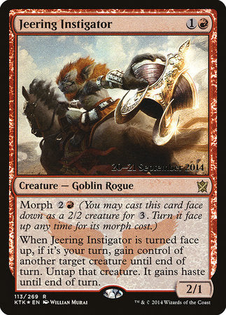 Jeering Instigator [Khans of Tarkir Promos] | Fandemonia Ltd