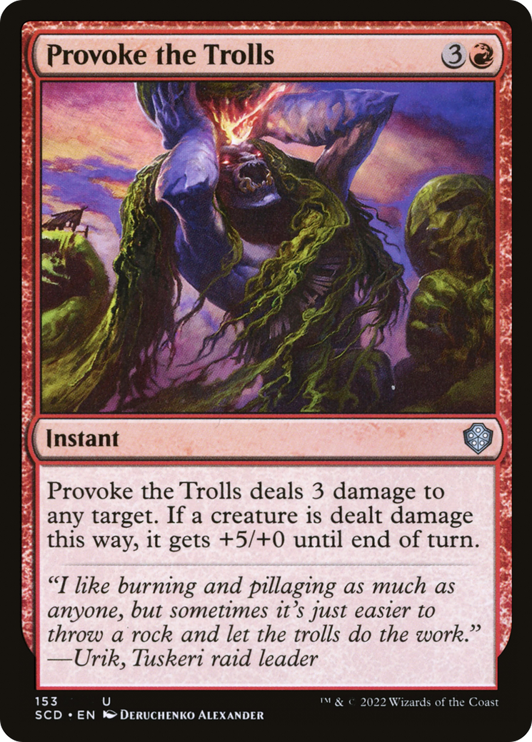 Provoke the Trolls [Starter Commander Decks] | Fandemonia Ltd