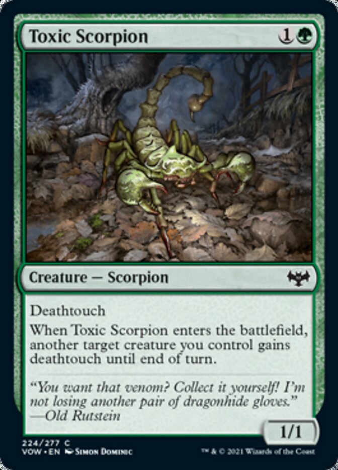 Toxic Scorpion [Innistrad: Crimson Vow] | Fandemonia Ltd