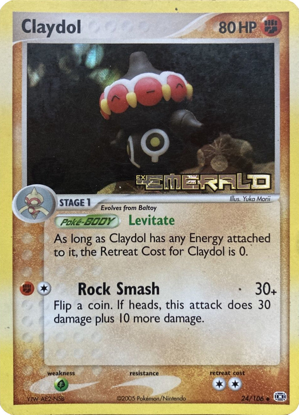 Claydol (24/106) (Stamped) [EX: Emerald] | Fandemonia Ltd