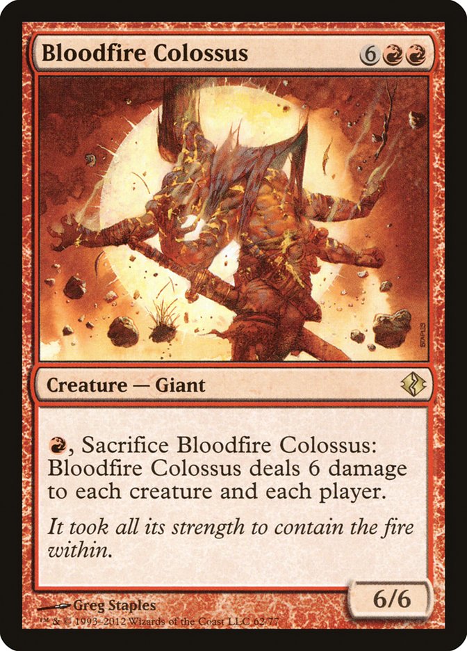 Bloodfire Colossus [Duel Decks: Venser vs. Koth] | Fandemonia Ltd