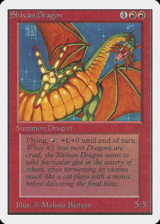 Shivan Dragon [Unlimited Edition] | Fandemonia Ltd