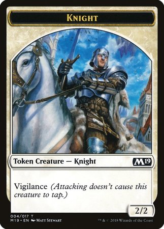 Knight Token [Core Set 2019 Tokens] | Fandemonia Ltd