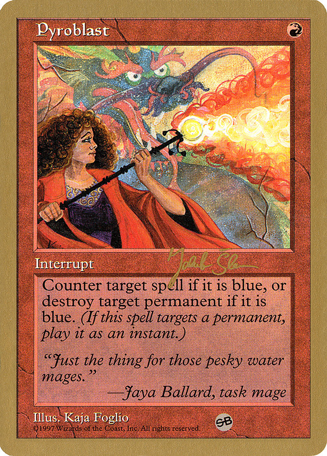 Pyroblast (Jakub Slemr) (SB) [World Championship Decks 1997] | Fandemonia Ltd