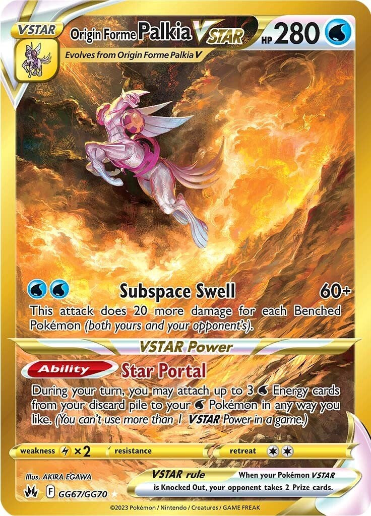 Origin Forme Palkia VSTAR (GG67/GG70) (Secret) [Sword & Shield: Crown Zenith] | Fandemonia Ltd