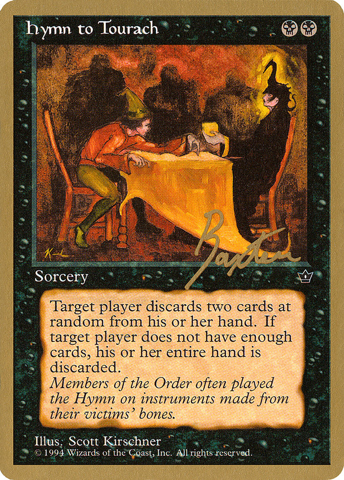 Hymn to Tourach (Table) (George Baxter) [Pro Tour Collector Set] | Fandemonia Ltd