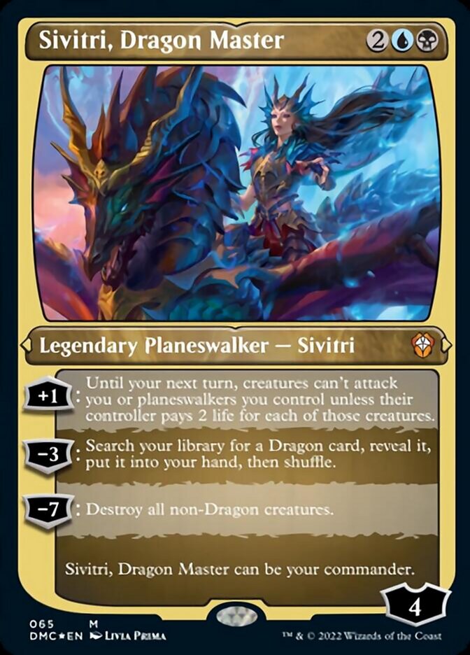 Sivitri, Dragon Master (Foil Etched) [Dominaria United Commander] | Fandemonia Ltd